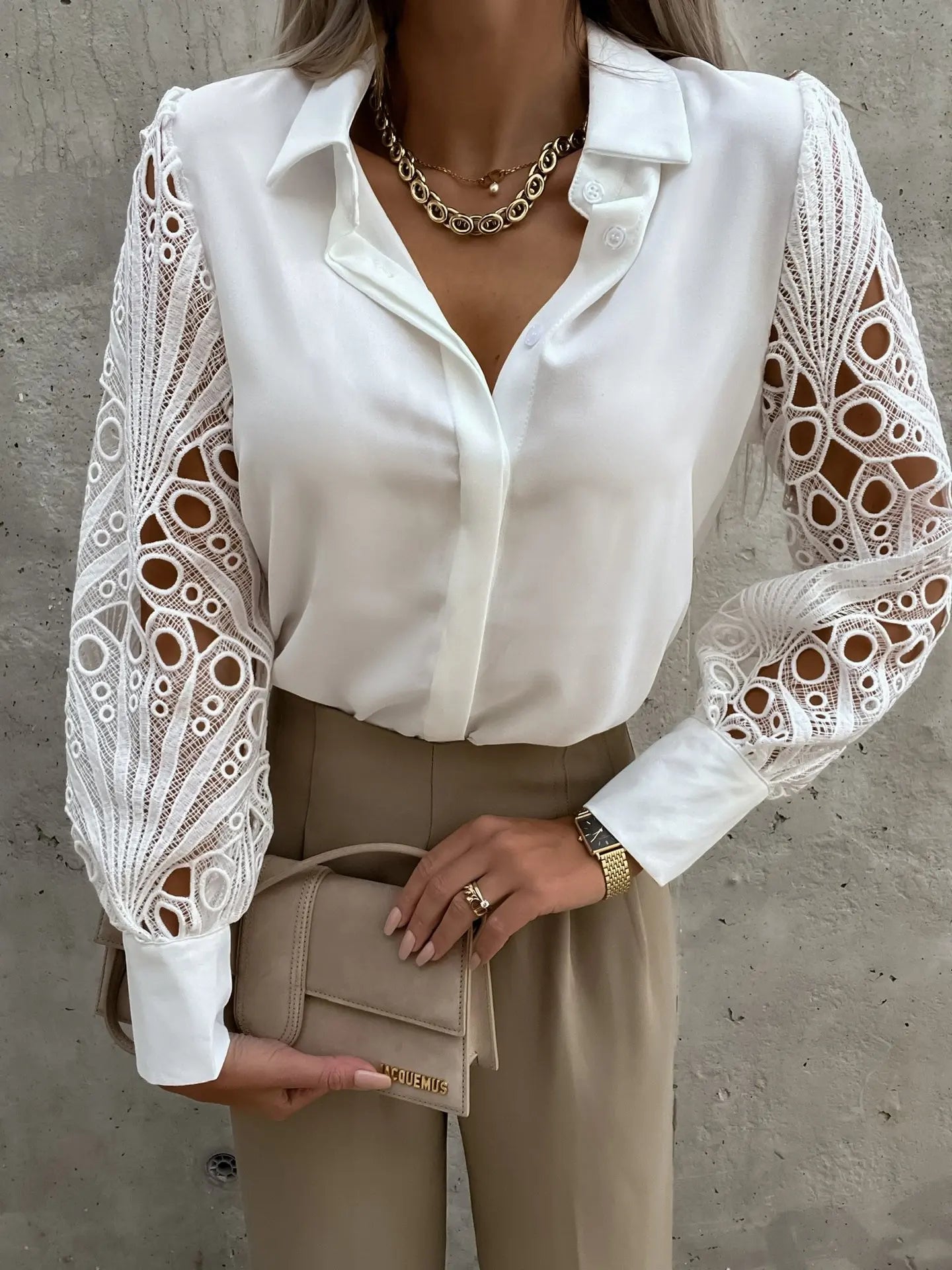 Women Elegant Solid Chiffon Blouse Spring Summer Casual Long Sleeve V Neck Loose Shirt Office Lady Tunics Oversized Tops2026